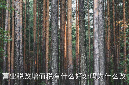 為什么營改增，營改增有什么意義和影響