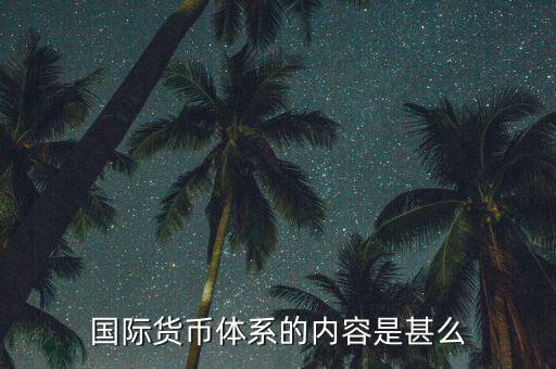 什么是國(guó)際貨幣體系，什么是國(guó)際貨幣體系的核心部分