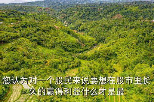 什么才是股票中最重要的技術(shù)，您認(rèn)為對一個(gè)股民來說要想在股市里長久的贏得利益什么才是最