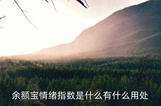 余額寶情緒指數(shù)在什么地方看，到哪里查看余額寶操作方法
