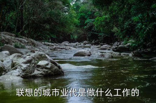 聯想的城市業(yè)代是做什么工作的