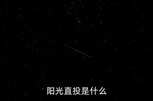 什么是陽(yáng)光直投，陽(yáng)光直投是什么