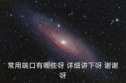 炒股端口都有什么，常用端口有哪些呀 詳細講下呀 謝謝呀