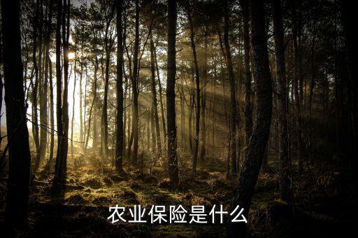 傳統(tǒng)農(nóng)業(yè)保險(xiǎn)主要保什么風(fēng)險(xiǎn)，農(nóng)業(yè)保險(xiǎn)是什么