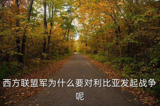 歐債危機(jī)下的法國為什么要發(fā)動利比亞戰(zhàn)爭，西方聯(lián)盟軍為什么要對利比亞發(fā)起戰(zhàn)爭呢