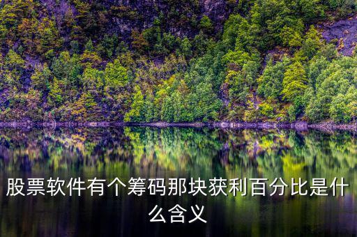 獲利比例是什么意思，股票軟件有個(gè)籌碼那塊獲利百分比是什么含義