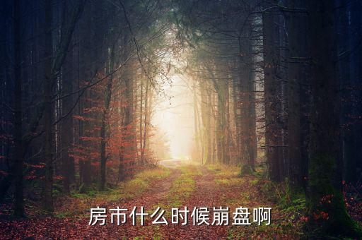 中國房產(chǎn)什么時(shí)候崩盤，中國的房市什么時(shí)候崩潰