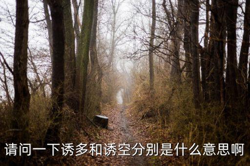 請(qǐng)問一下誘多和誘空分別是什么意思啊