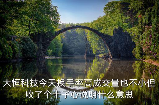 大恒科技是什么概念，請老手看一下走勢圖中的這個是什么意思