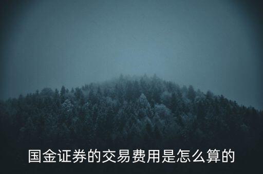 國金融資開倉費(fèi)用是什么，國金證券的交易費(fèi)用是怎么算的