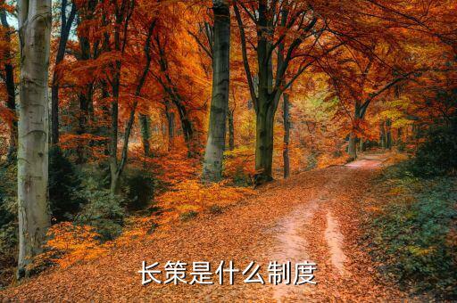 長策指的是什么，長策是什么制度