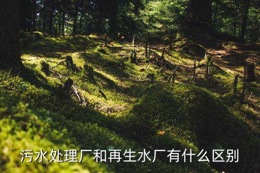 什么是再生水廠，污水處理廠和再生水廠有什么區(qū)別