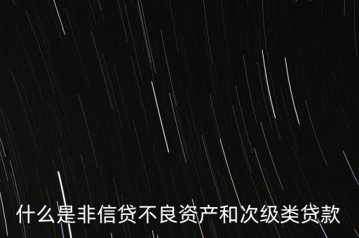 什么是非信貸業(yè)務(wù)，非信貸資產(chǎn)的分類