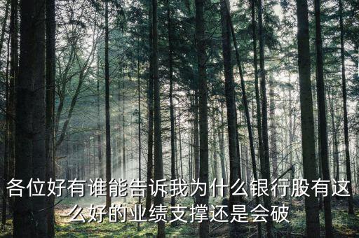 銀行股為什么破凈，為什么銀行股有這么好的業(yè)績支撐凈資產(chǎn)收益率又這么高還是會(huì)