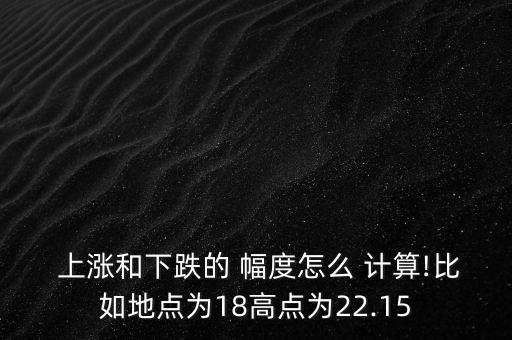 上漲幅度怎么計(jì)算,股票漲跌與前一交易日收盤價(jià)對比計(jì)算