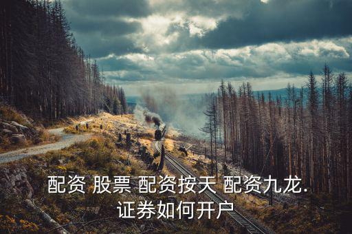  配資 股票 配資按天 配資九龍.證券如何開(kāi)戶(hù)