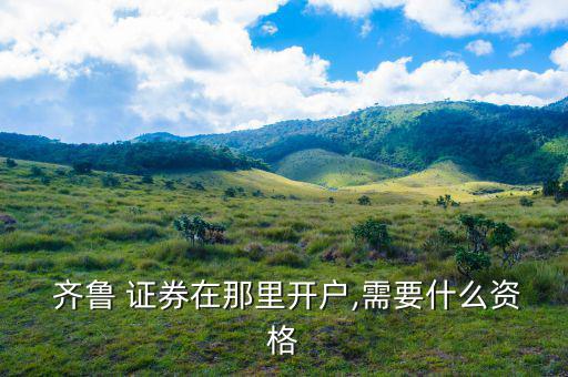  齊魯 證券在那里開(kāi)戶,需要什么資格