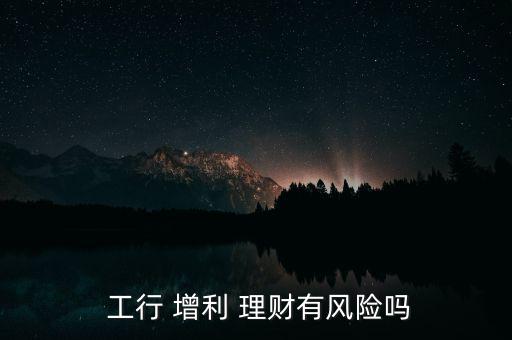  工行 增利 理財(cái)有風(fēng)險嗎