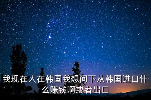 向韓國(guó)出口什么賺錢(qián)，韓國(guó)什么需要進(jìn)口 我們出口韓國(guó)貨物 利潤(rùn)高嗎