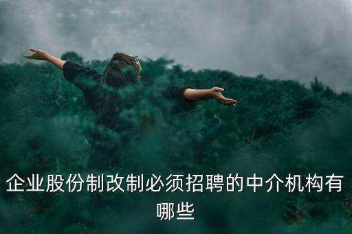 什么樣的重組需要中介選聘，企業(yè)股份制改制必須招聘的中介機(jī)構(gòu)有哪些