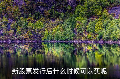 上市股票什么時候買，股票什么時候買