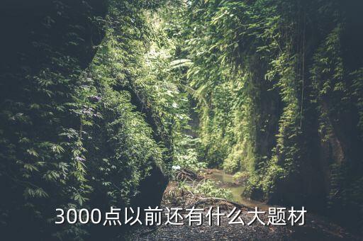 300073有什么題材，3000點以前還有什么大題材