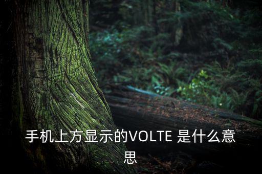 手機(jī)volte是什么意思，手機(jī)上方顯示的VOLTE 是什么意思