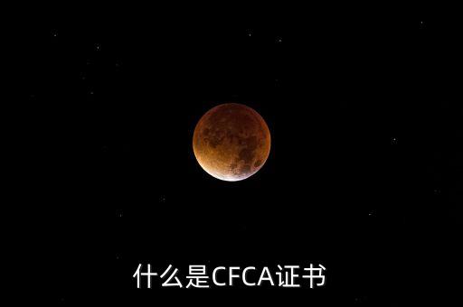 cfca證書有什么用，在辦理網(wǎng)上銀行的時候提到過CFCA 根證書請問這個證書是