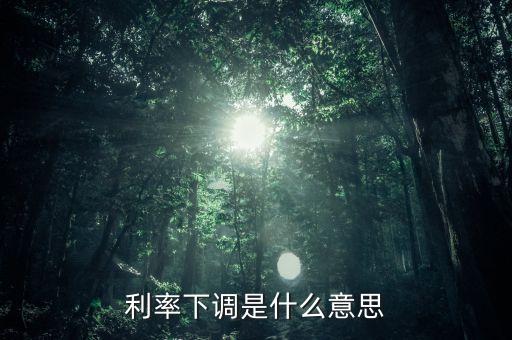 24日銀行存款利率下降什么意思，利率下調(diào)是什么意思