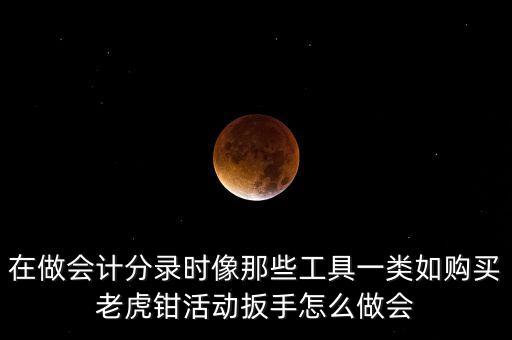 購(gòu)老虎鉗會(huì)計(jì)做什么入賬，購(gòu)買小型工具應(yīng)記入哪個(gè)會(huì)計(jì)科目