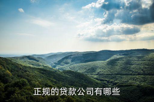 有什么貸款公司，現(xiàn)在常見的貸款公司有哪些