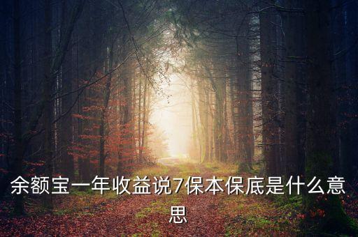 保底收益什么意思，保底收益猶豫期后可根據(jù)本金及保底收益作為還款來源 請問這