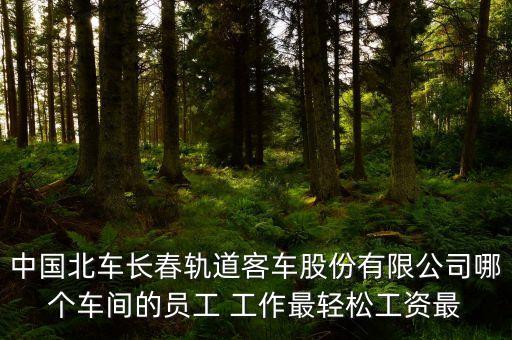 長春北車轉(zhuǎn)向架都有什么車間，中國北車長春軌道客車股份有限公司哪個車間的員工 工作最輕松工資最