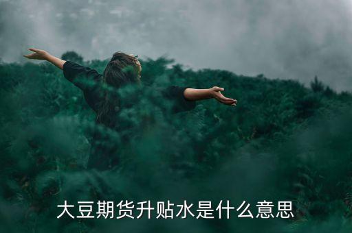 大豆升貼水是什么意思，大豆期貨升貼水是什么意思
