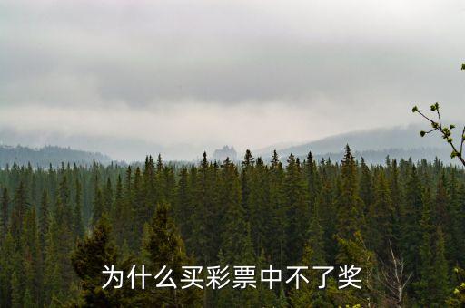 買彩票為什么不中獎，彩票為什么不中獎
