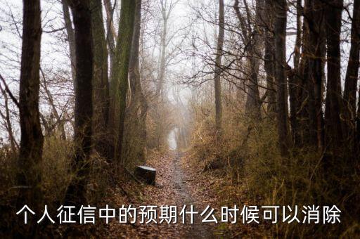 中國正信什么時(shí)候分紅，個(gè)人征信中的預(yù)期什么時(shí)候可以消除