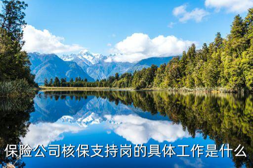 保險公司核保運營崗需要做些什么，保險公司核保支持崗的具體工作是什么