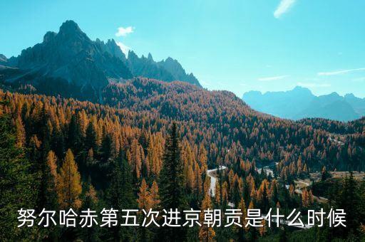 黃金1601是什么意思，努爾哈赤第五次進(jìn)京朝貢是什么時(shí)候