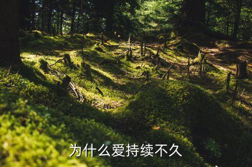 為什么持久率不久，為什么愛持續(xù)不久