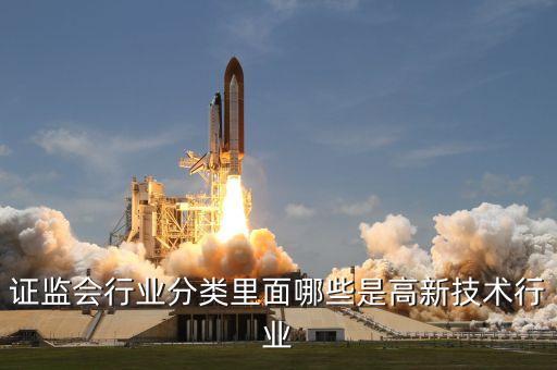 什么是高技術服務業(yè)，證監(jiān)會行業(yè)分類里面哪些是高新技術行業(yè)