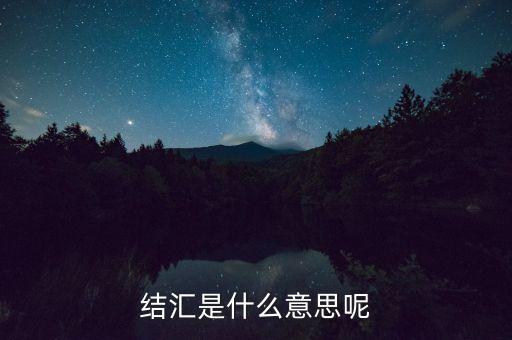 意愿結匯是什么意思，結匯是什么意思