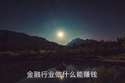 金融行業(yè)做什么能賺錢(qián)