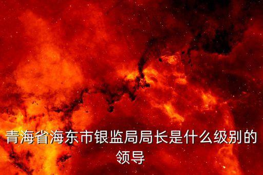 保監(jiān)會主席什么級別，青海省海東市銀監(jiān)局局長是什么級別的領導