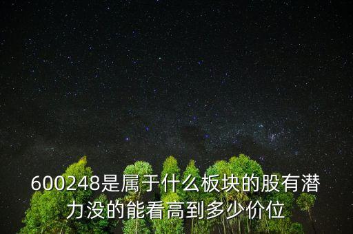 佳電股份是什么板塊，600248是屬于什么板塊的股有潛力沒的能看高到多少價(jià)位