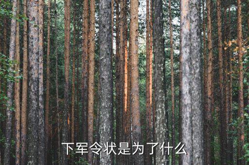 軍令狀目的是什么，下軍令狀是為了什么