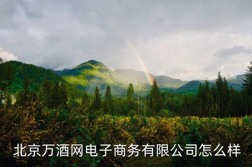  北京萬酒網(wǎng)電子商務有限公司怎么樣
