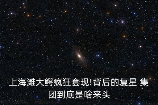 上海灘大鱷瘋狂套現!背后的復星 集團到底是啥來頭