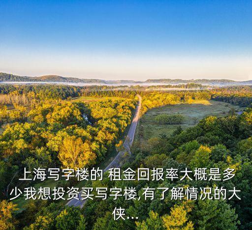 上海寫字樓的 租金回報(bào)率大概是多少我想投資買寫字樓,有了解情況的大俠...