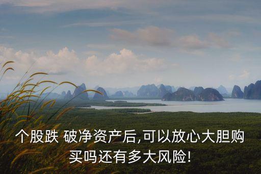 個(gè)股跌 破凈資產(chǎn)后,可以放心大膽購(gòu)買(mǎi)嗎還有多大風(fēng)險(xiǎn)!