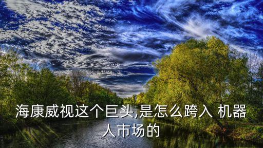 海康威視這個巨頭,是怎么跨入 機器人市場的